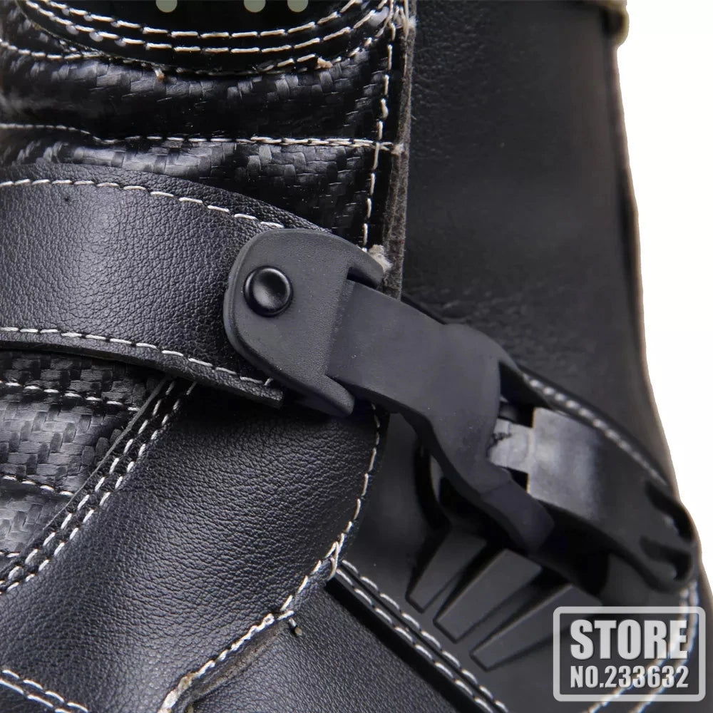 PRO-BIKER Waterproof Motorcycle Boots Men Motocross Boots Racing Riding Boots Off-Road Motorbike Riding Motorcycle Shoes