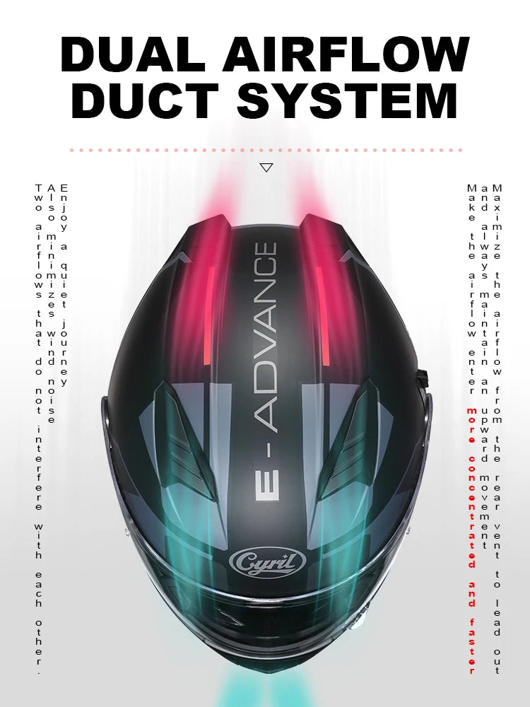Motorcycle Helmet Dual Visor Modular Flip Up Full Face Helmet for Adult Men and Women DOT ECE Approved Moto Helemt AH121