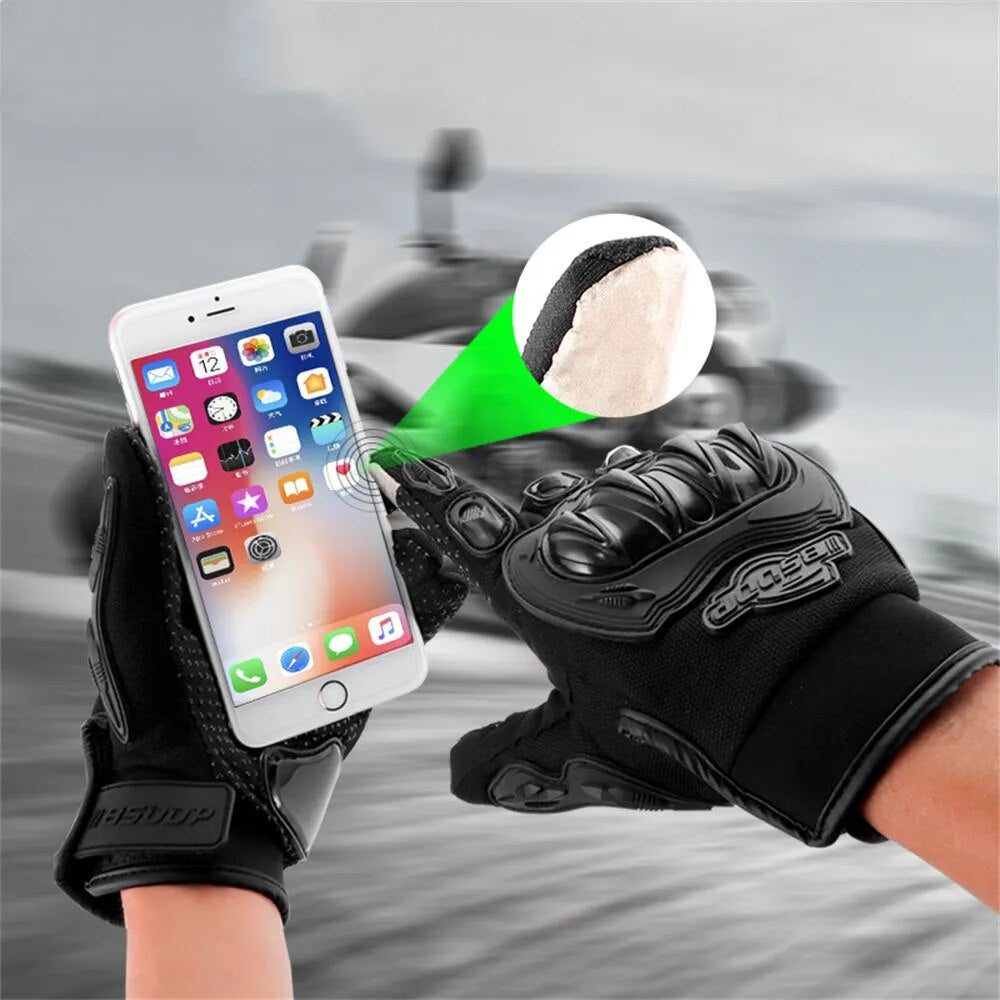 Summer Motorcycle Gloves Breathable Full Finger Guantes Luvas Outdoor Sports Protection Waterproof Racing Riding Accessories