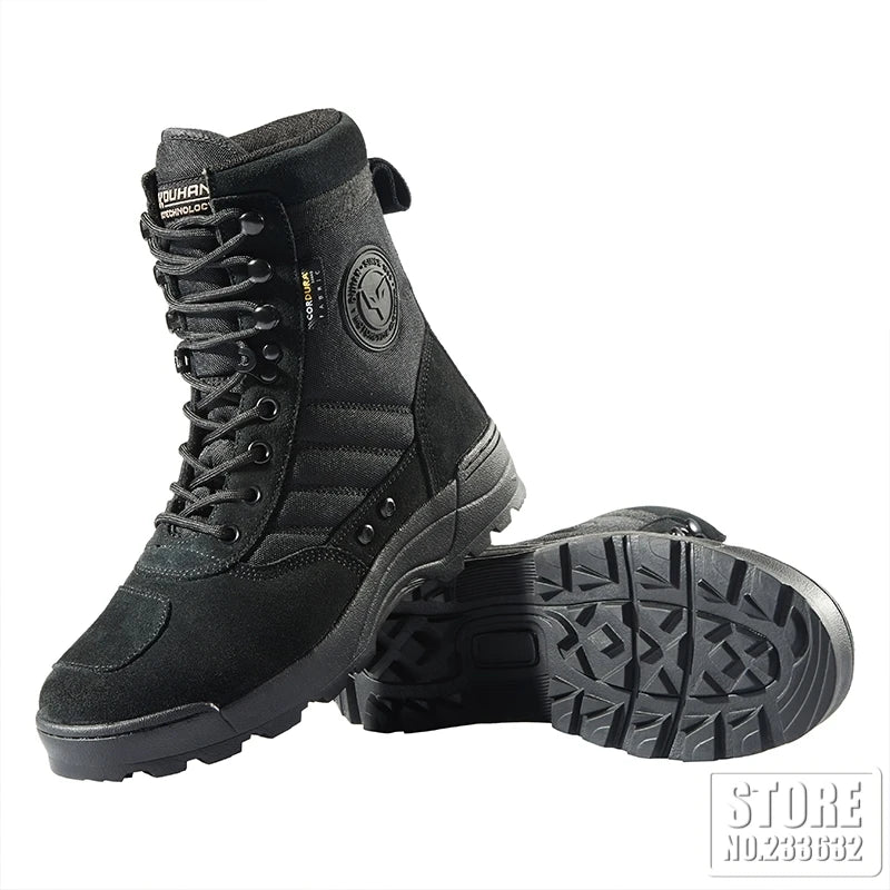 DUHAN Motorcycle Boots Racing Shoes Breathable Motocross Tactics Boots Wear Resistant Shockproof Men Women Motorcycle Shoes