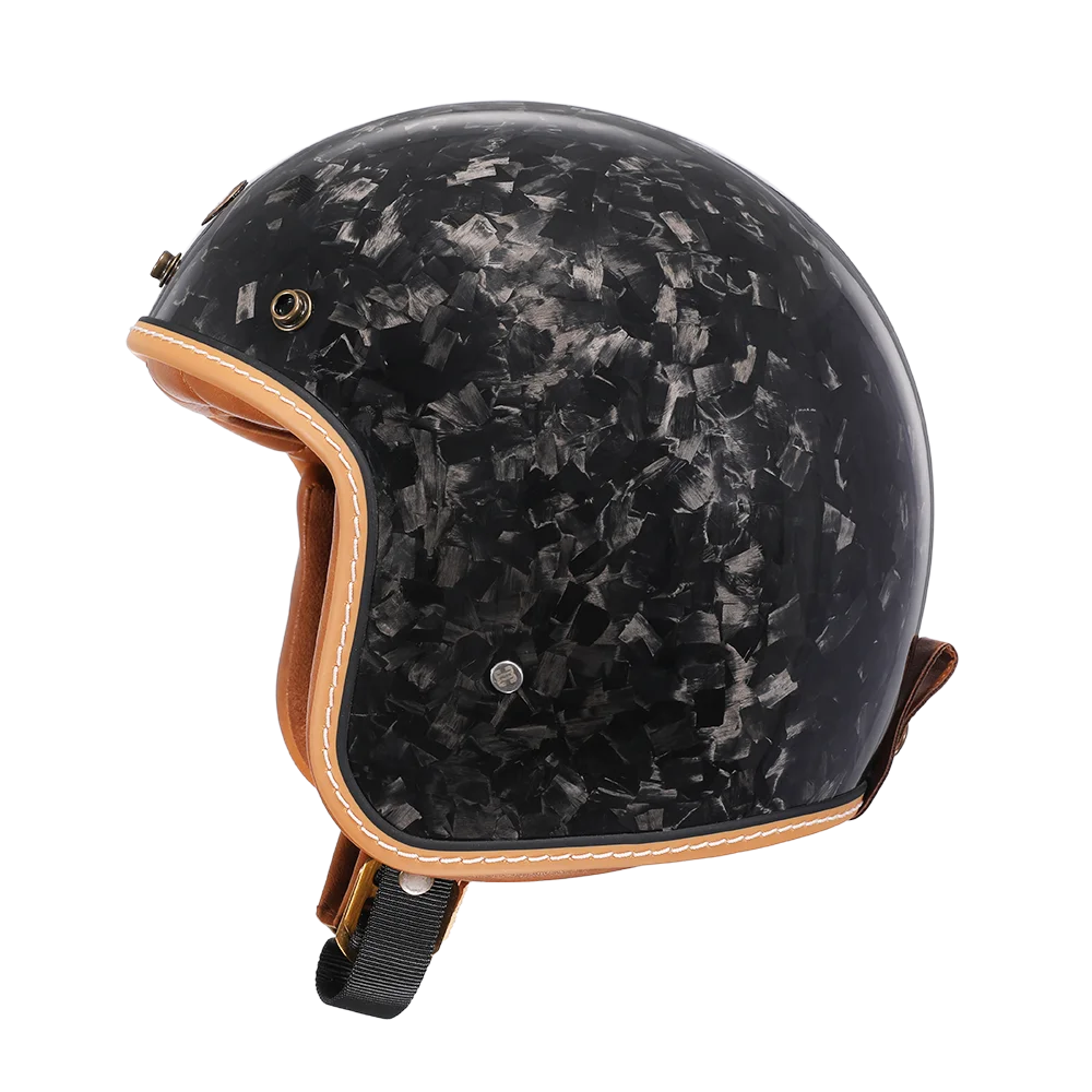 Carbon Fiber Lightweight Open Face Motorcycle Helmet Vantage Jet Helmet DOT ECE Approved for Men Women Capacetes De Moto