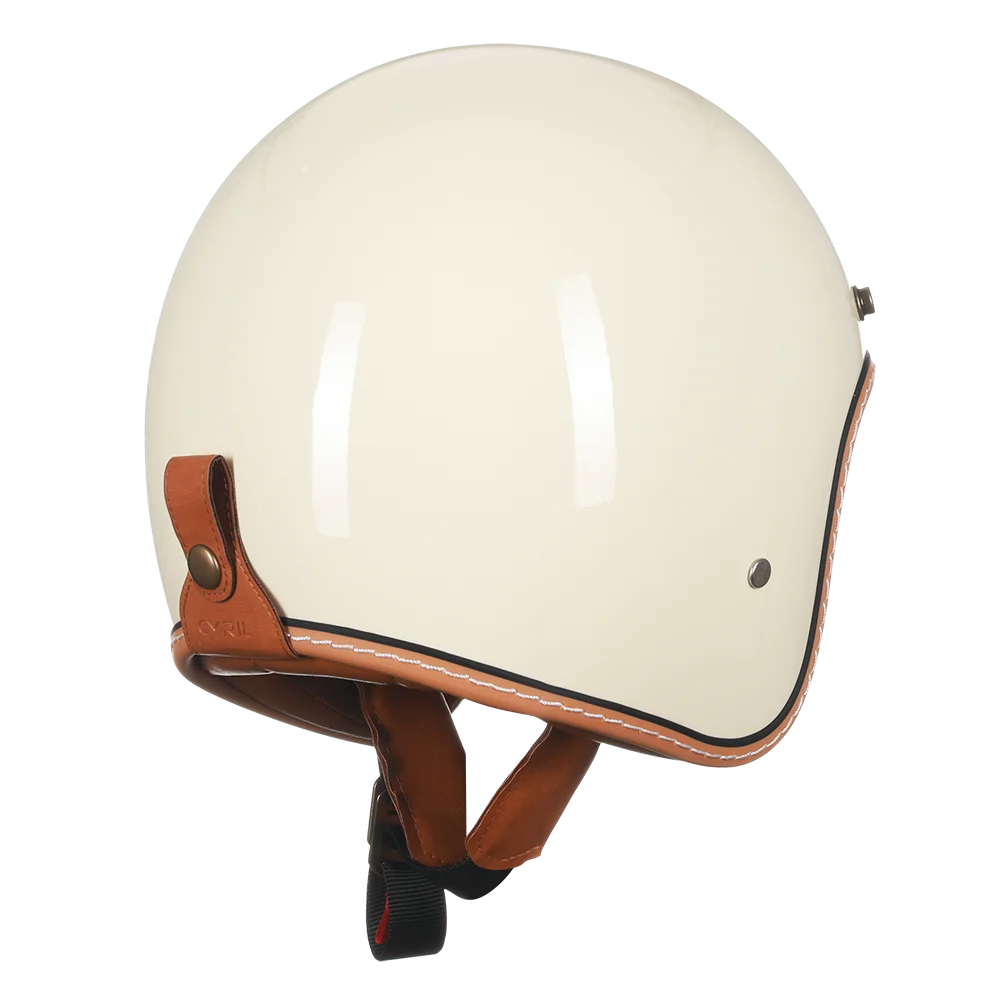 Fiberglass Lightweight Open Face Motorcycle Helmet Vantage Jet Helmet DOT ECE Approved for Men and Women Capacetes de Moto