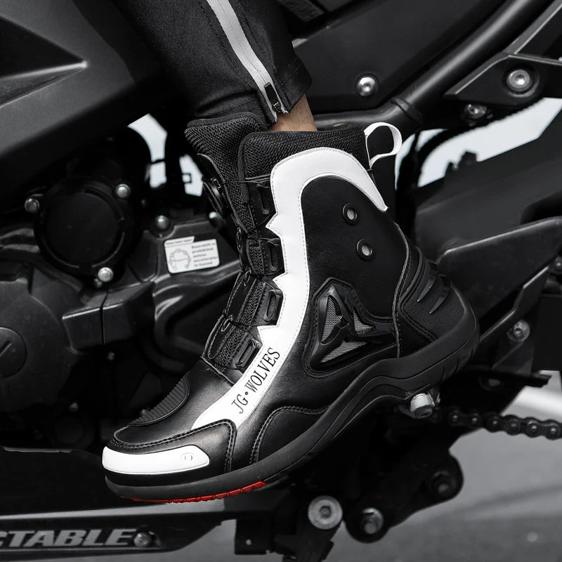 New Motorcycle riding protective boots Wear resistant motorcycle riding shoes Wind proof breathable anti fall boots