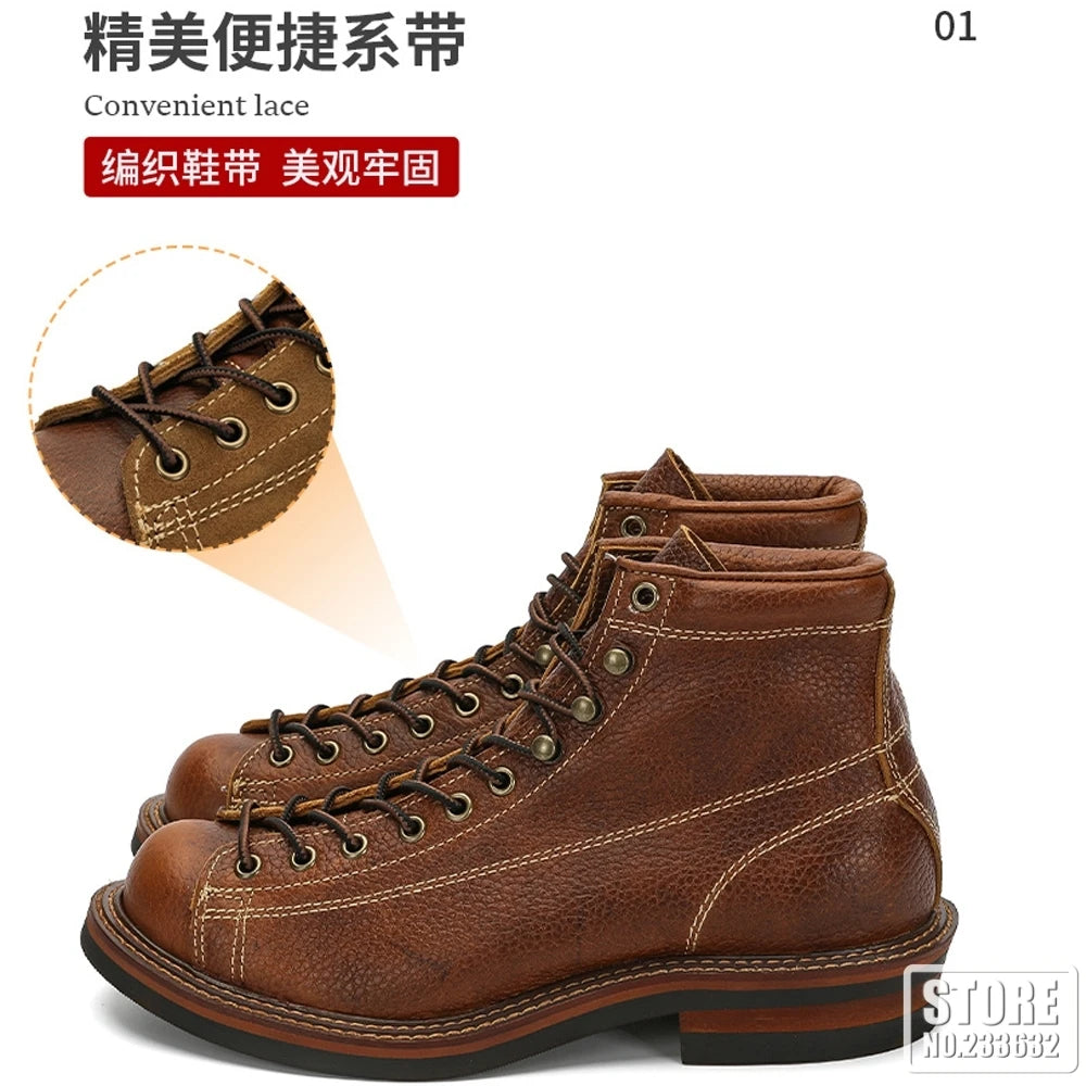 Motorcycle Boots Waterproof Microfiber Material Moto Boots Motorcycle Shoes Motorbike Chopper Cruiser Touring Ankle Shoes