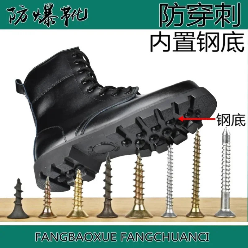 Motorcycle Men Boots Riding Motorcyclist Off-road Tactical Boots Motocross Winter Shoes Outdoor Touring Martin Shoe Non-slip