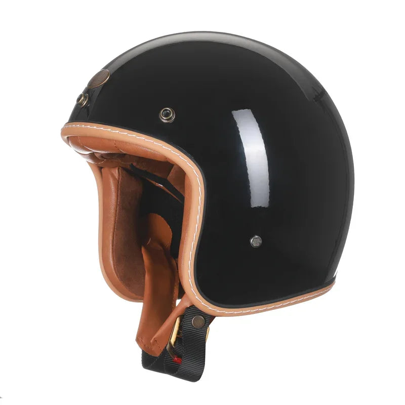 Fiberglass Lightweight Open Face Motorcycle Helmet Vantage Jet Helmet DOT ECE Approved for Men and Women Capacetes de Moto