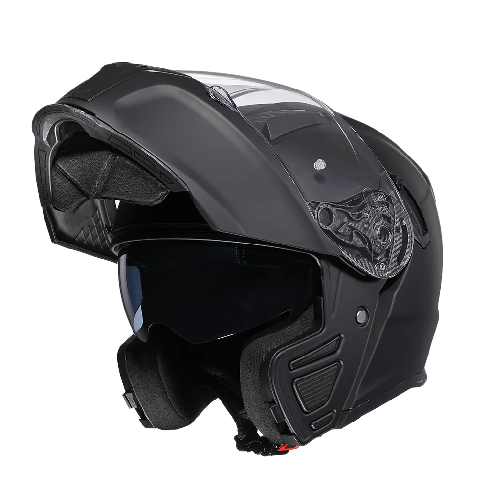 Motorcycle Helmet Dual Visor Modular Flip Up Full Face Helmet for Adult Men and Women DOT ECE Approved Moto Helemt AH121