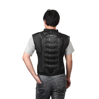 Motorcycle Armor Motorcycle Jacket Breathable Riding Chest Protector Sleeveless Off-road Riding Armor Vest Jacket Back Guard