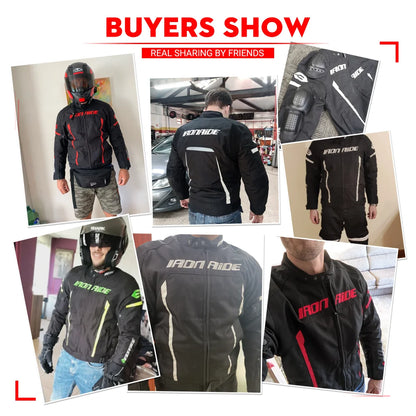 Motorcycle Jacket Pants Suit Waterproof Reflective Motorbike Racing Jacket Biker Motocross Moto Jacket Men Motorcycle Clothing