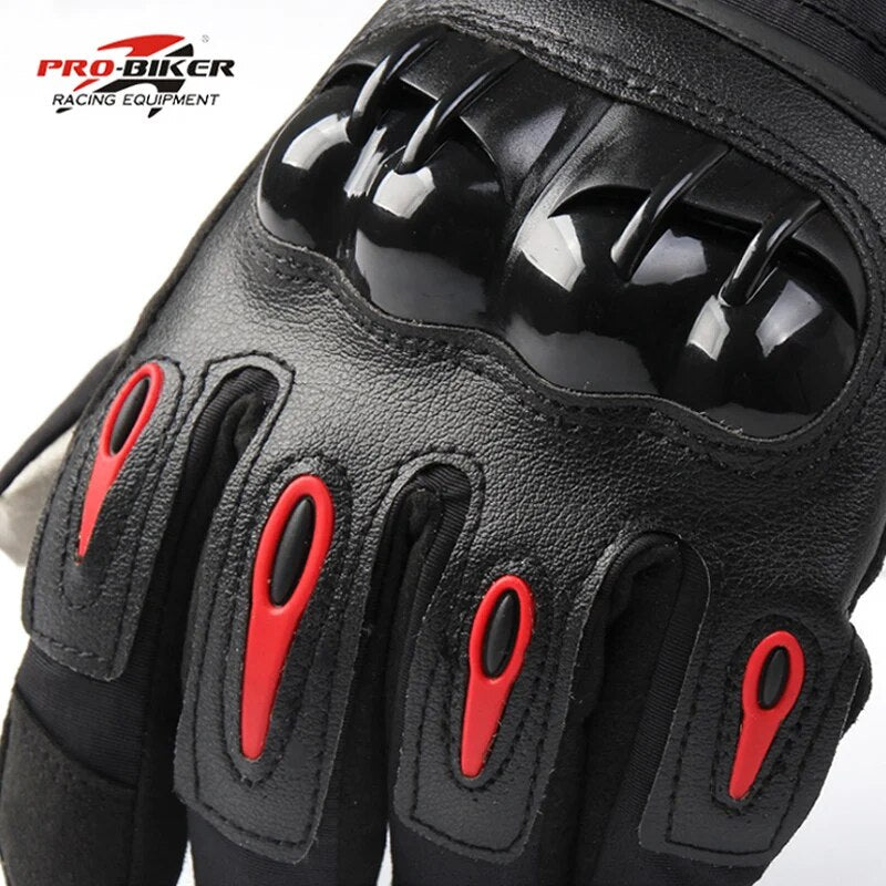 Free Ship Motorcycle Gloves Racing Waterproof Windproof Winter Warm Leather Cycling Bicycle Cold Guantes Luvas Motor Glove