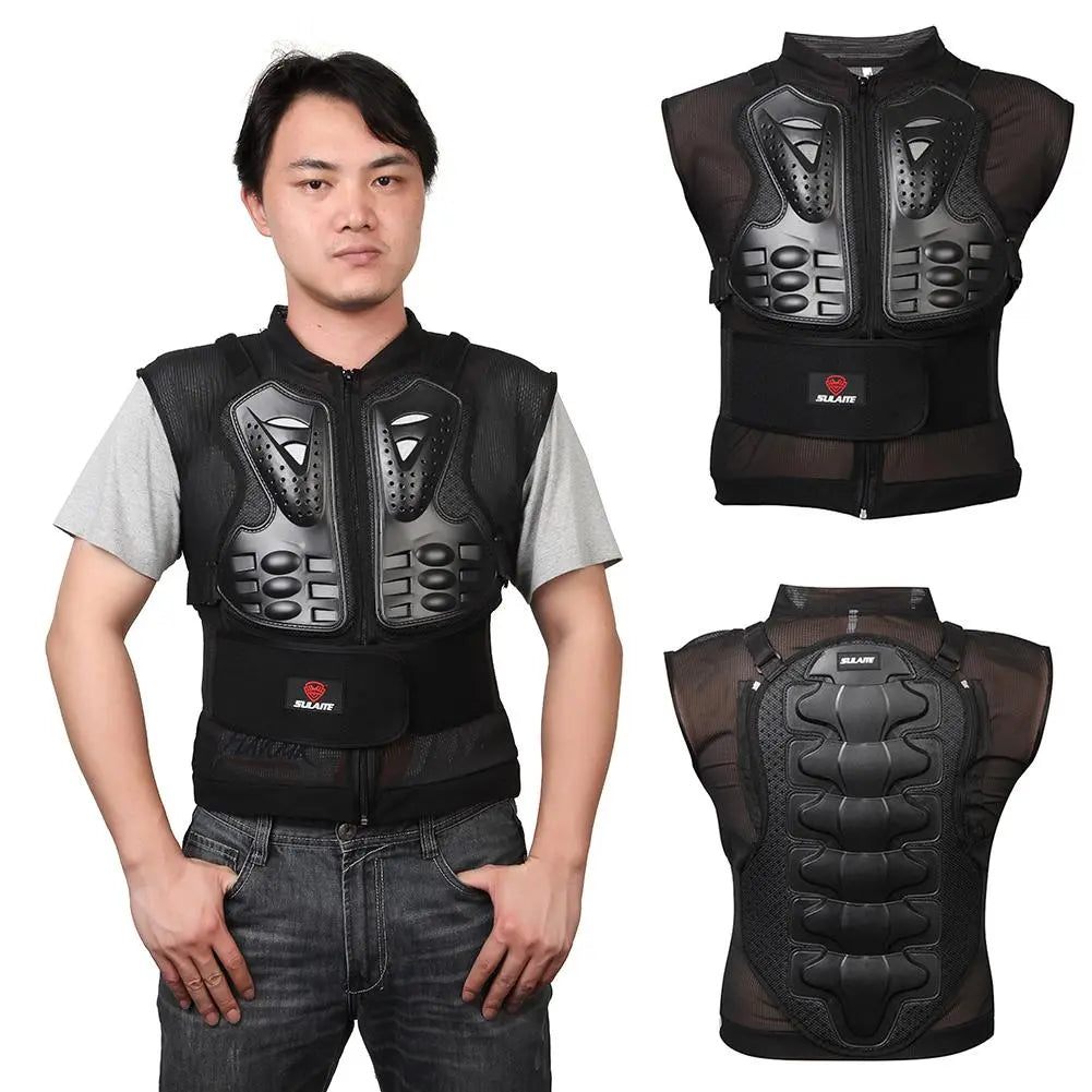 Motorcycle Armor Motorcycle Jacket Breathable Riding Chest Protector Sleeveless Off-road Riding Armor Vest Jacket Back Guard