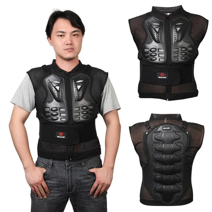 Motorcycle Armor Motorcycle Jacket Breathable Riding Chest Protector Sleeveless Off-road Riding Armor Vest Jacket Back Guard