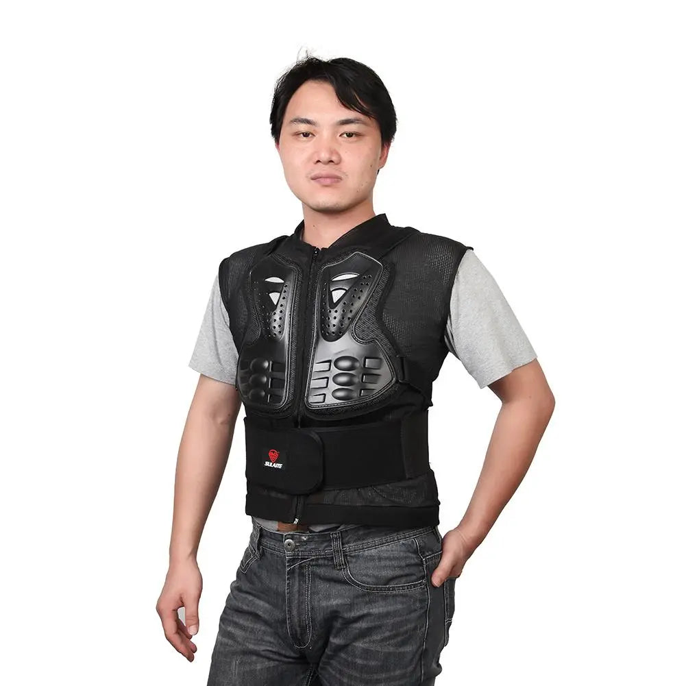 Motorcycle Armor Motorcycle Jacket Breathable Riding Chest Protector Sleeveless Off-road Riding Armor Vest Jacket Back Guard