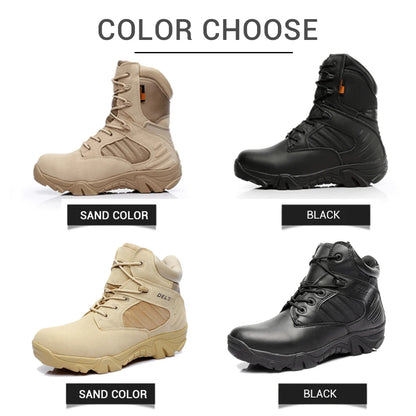 Motorcycle Boots Low Ankle Racing Moto Boots Men Military Boots Quality Special Force Tactical Desert Combat Army Work Boots