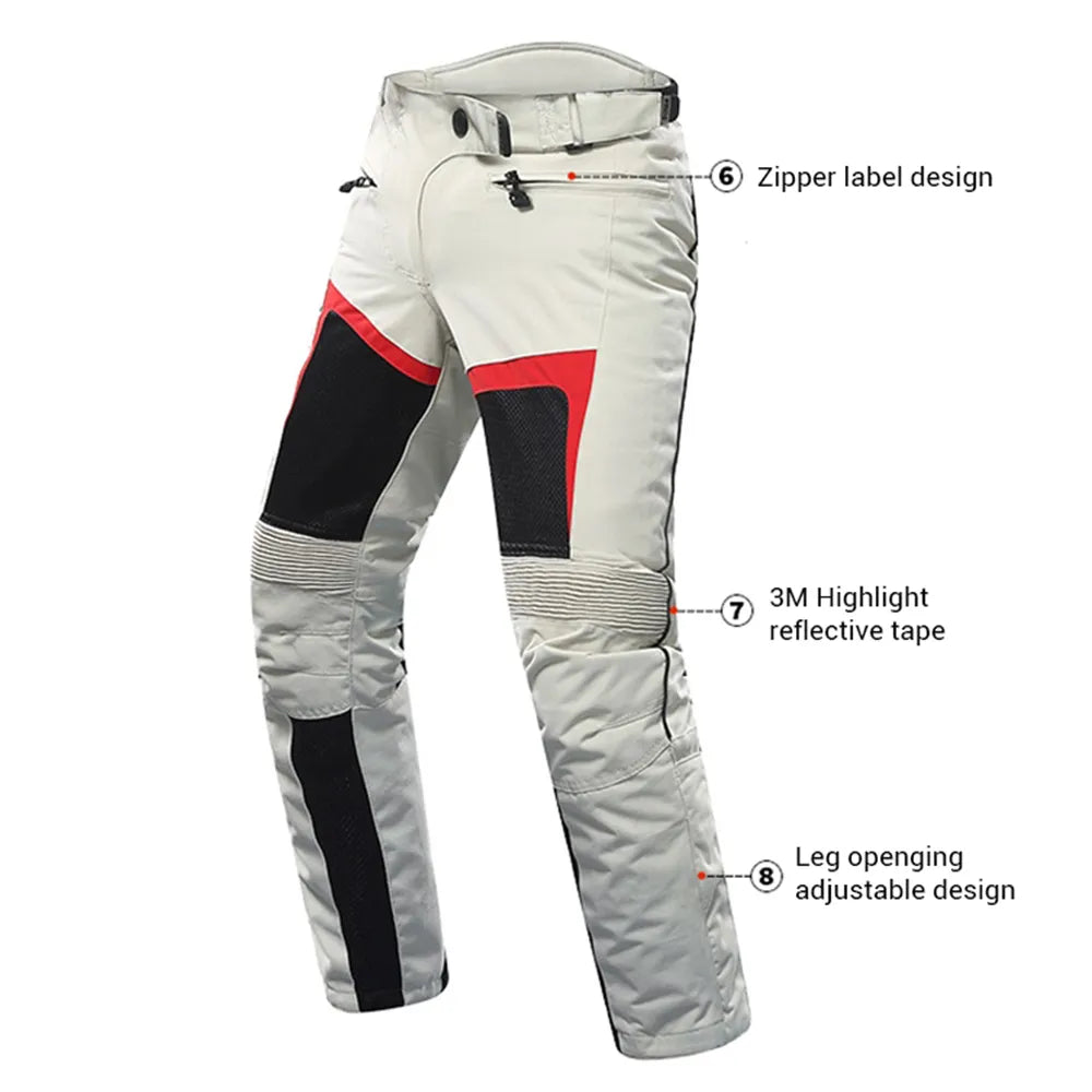 DUHAN Motorcycle Jacket Women Moto Suit Breathable Pants Cycling Clothing Summer Motorbiker Riding Clothing Body Protector