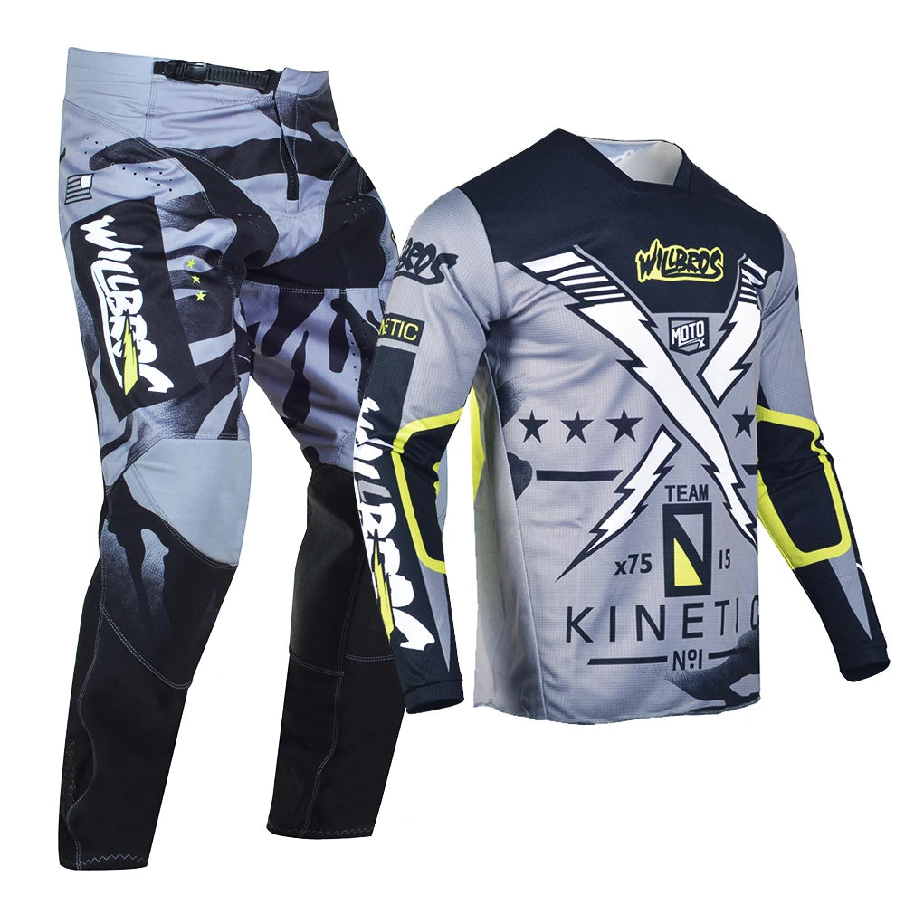 Willbros MX Motocross Jersey Pants Set Offroad Dirt Bike Enduro MTB BMX SX Racing Suit Gear Combo