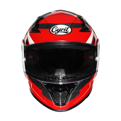 Cyril Carbon Fiber Motorcycle Helmet Four Seasons DOT Certified Safety Removeable Unisex Cool Full Face Motobike Casco Helmets