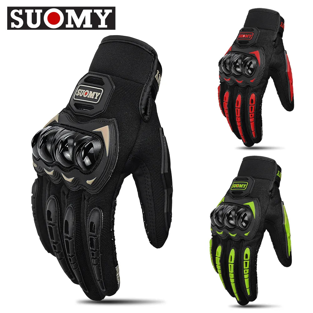 Brand New Suomy Summer Mesh Motorcycle Gloves Men Women Breathable Motocross  Motorbike Moto Racing Gloves Touch Screen Guantes