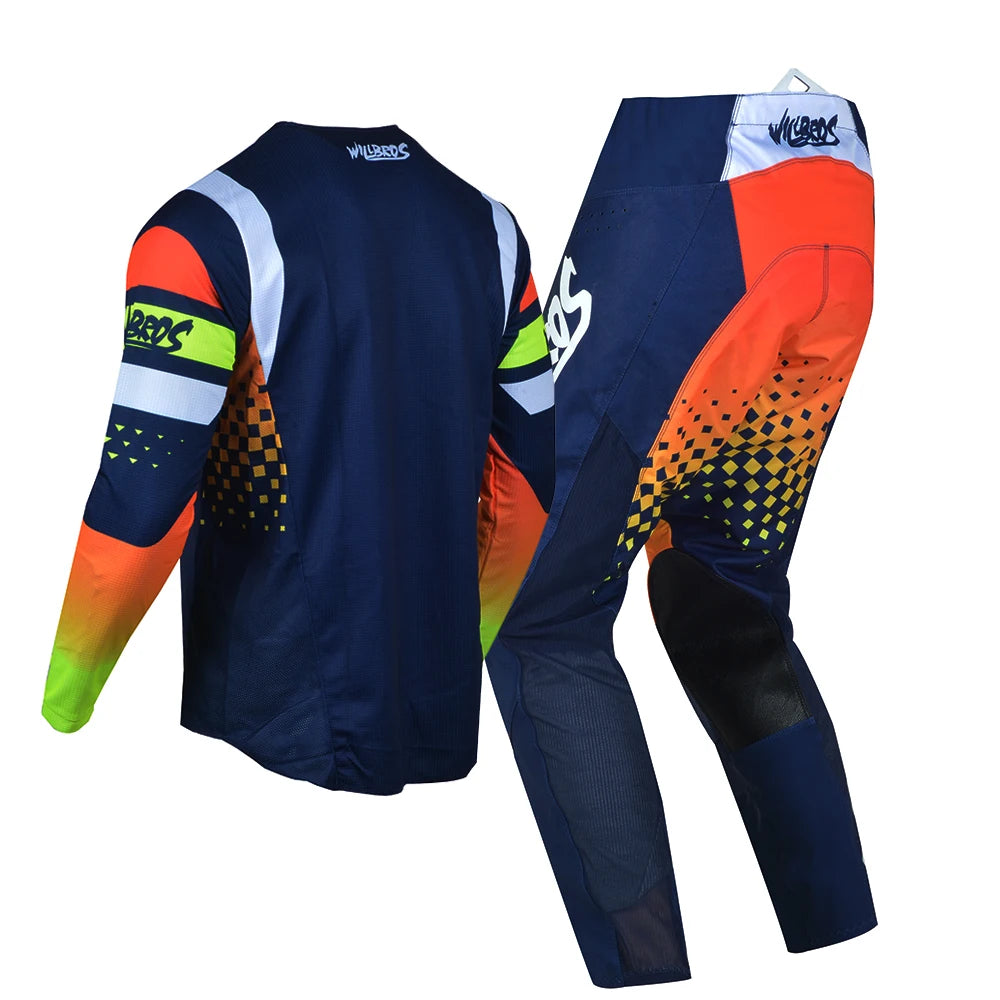 Willbros MX Motocross Jersey Pants Set Offroad Dirt Bike Enduro MTB BMX SX Racing Suit Gear Combo