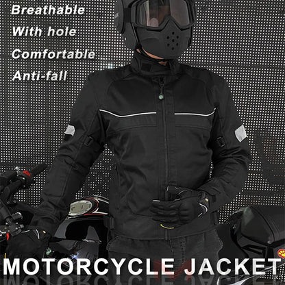 Vemar Summer Motorcycle Jacket Men's Motocross Jacket Motorcyclist Jacket Protective Gear Coat Racing Reflective Oxford Clothing