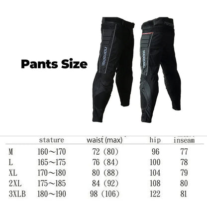 Motorcycle Pants Men Motorbike Riding Trousers Motorcyclist Summer Mesh Breathable Racing Protective Knee Sliders Built-in Armor