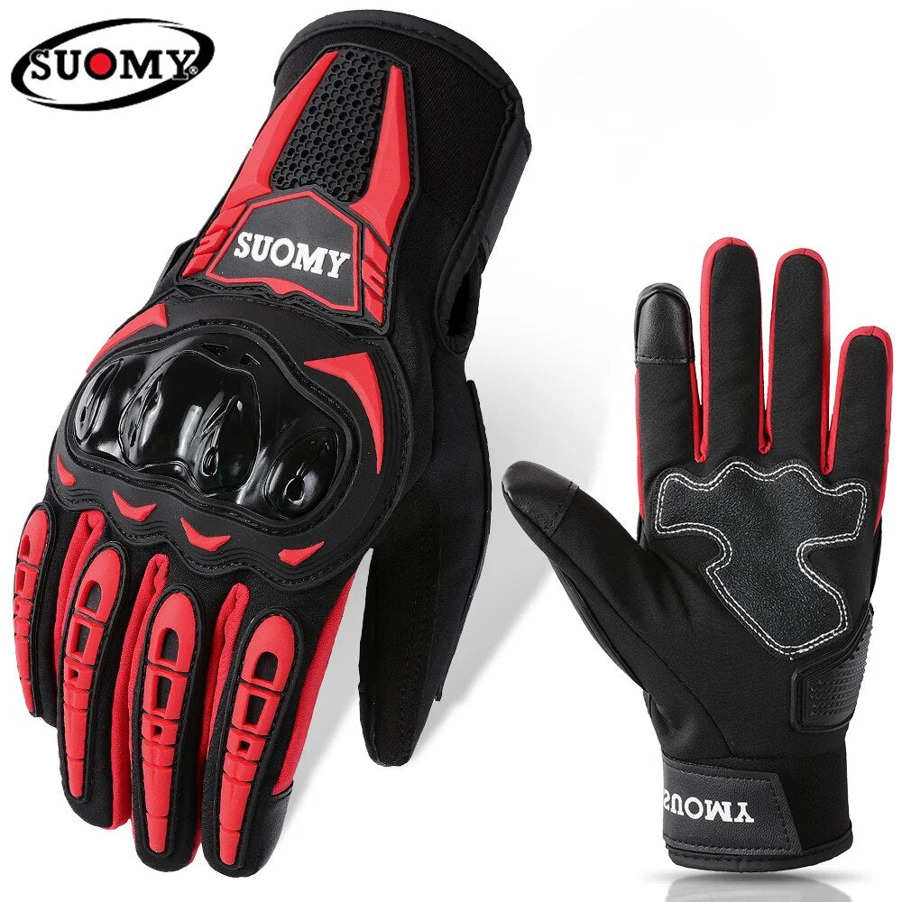 Suomy Winter Waterproof Guantes Moto Motorcycle Gloves Men Women Autumn Motocross Biker Glove Touch Screen Cycling Luvas M-XXL