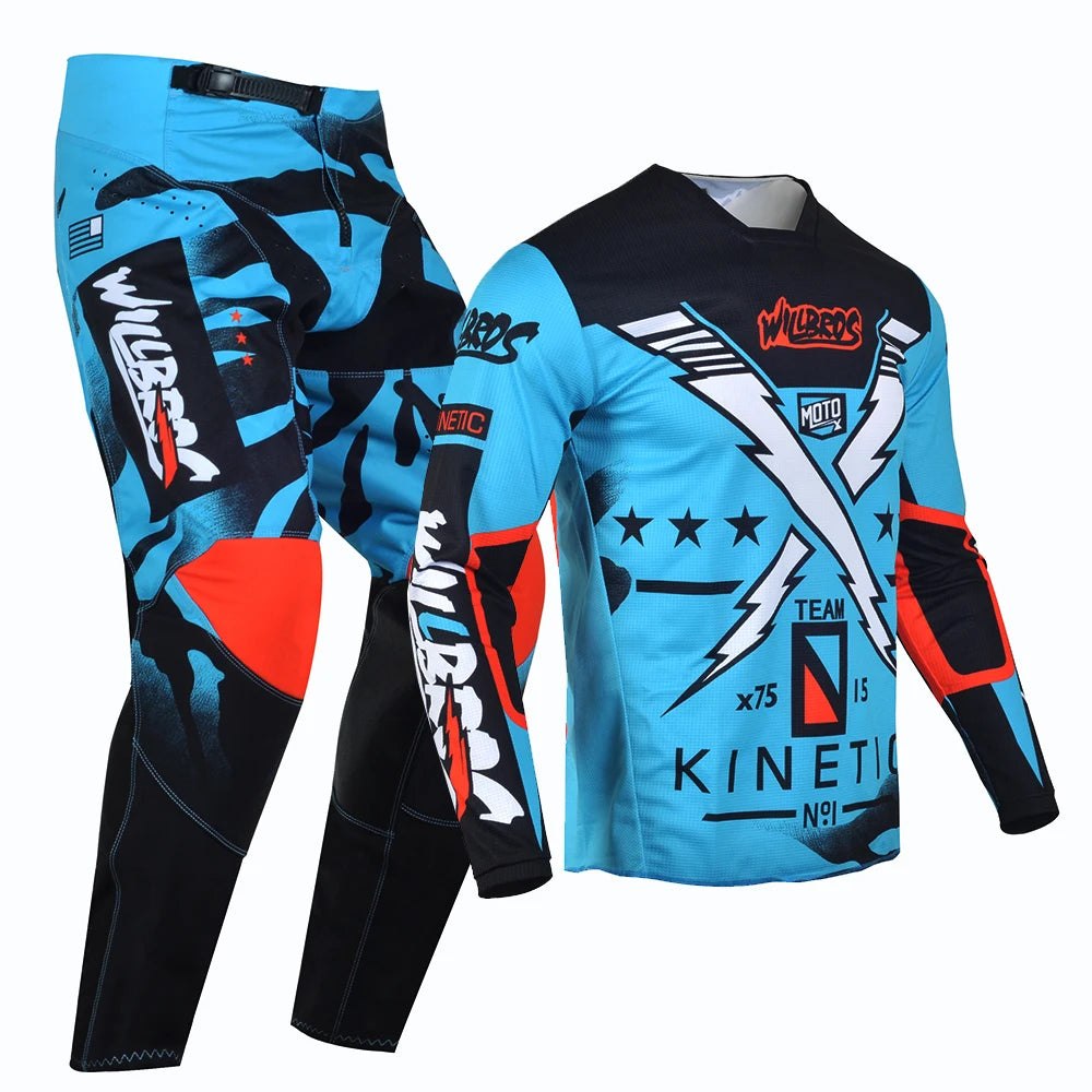 Willbros MX Motocross Jersey Pants Set Offroad Dirt Bike Enduro MTB BMX SX Racing Suit Gear Combo