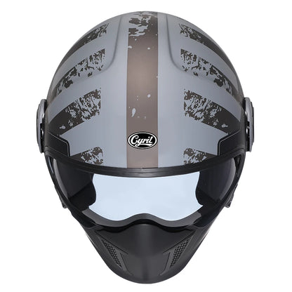 Cyril Full Face Open Face Motorbike Helmet DOT Certificates Men Women Safety Retro Combinable Motorcycle Helmets Capacetes