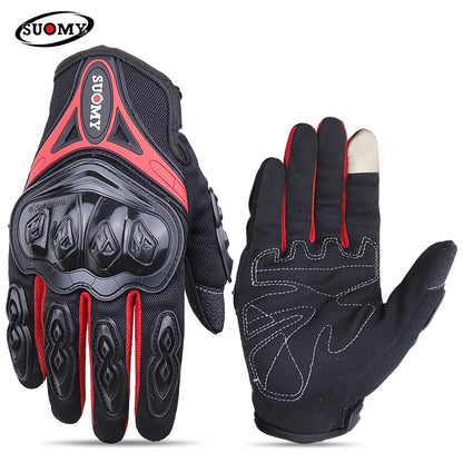 SUOMY Summer Motorcycle Gloves Breathable Touch Screen Motorcycle Gloves Off-road Motocross Protective Gloves Anti-drop Guantes