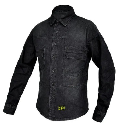 New motorcycle riding denim clothing for men and women casual retro black motorcycle jacket shirt anti-fall protection equipment