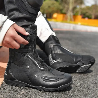 Motorcycle shoes, motorcycle riding shoes, men's riders, all-season sneakers, racing high-top motorcycle equipment