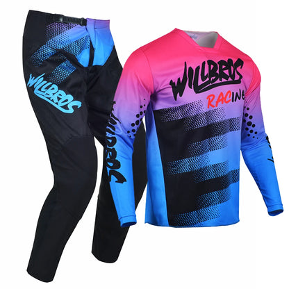 Willbros MX Motocross Jersey Pants Set Offroad Dirt Bike Enduro MTB BMX SX Racing Suit Gear Combo