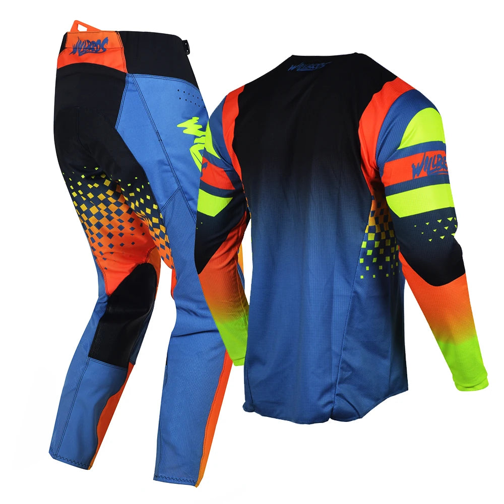 Willbros MX Motocross Jersey Pants Set Offroad Dirt Bike Enduro MTB BMX SX Racing Suit Gear Combo