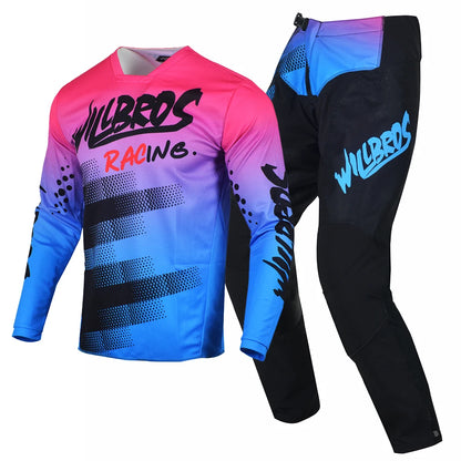 Willbros MX Motocross Jersey Pants Set Offroad Dirt Bike Enduro MTB BMX SX Racing Suit Gear Combo