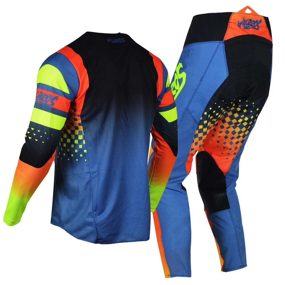 Willbros MX Motocross Jersey Pants Set Offroad Dirt Bike Enduro MTB BMX SX Racing Suit Gear Combo