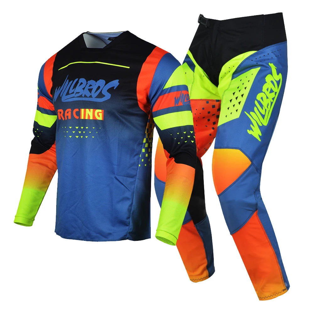 Willbros MX Motocross Jersey Pants Set Offroad Dirt Bike Enduro MTB BMX SX Racing Suit Gear Combo