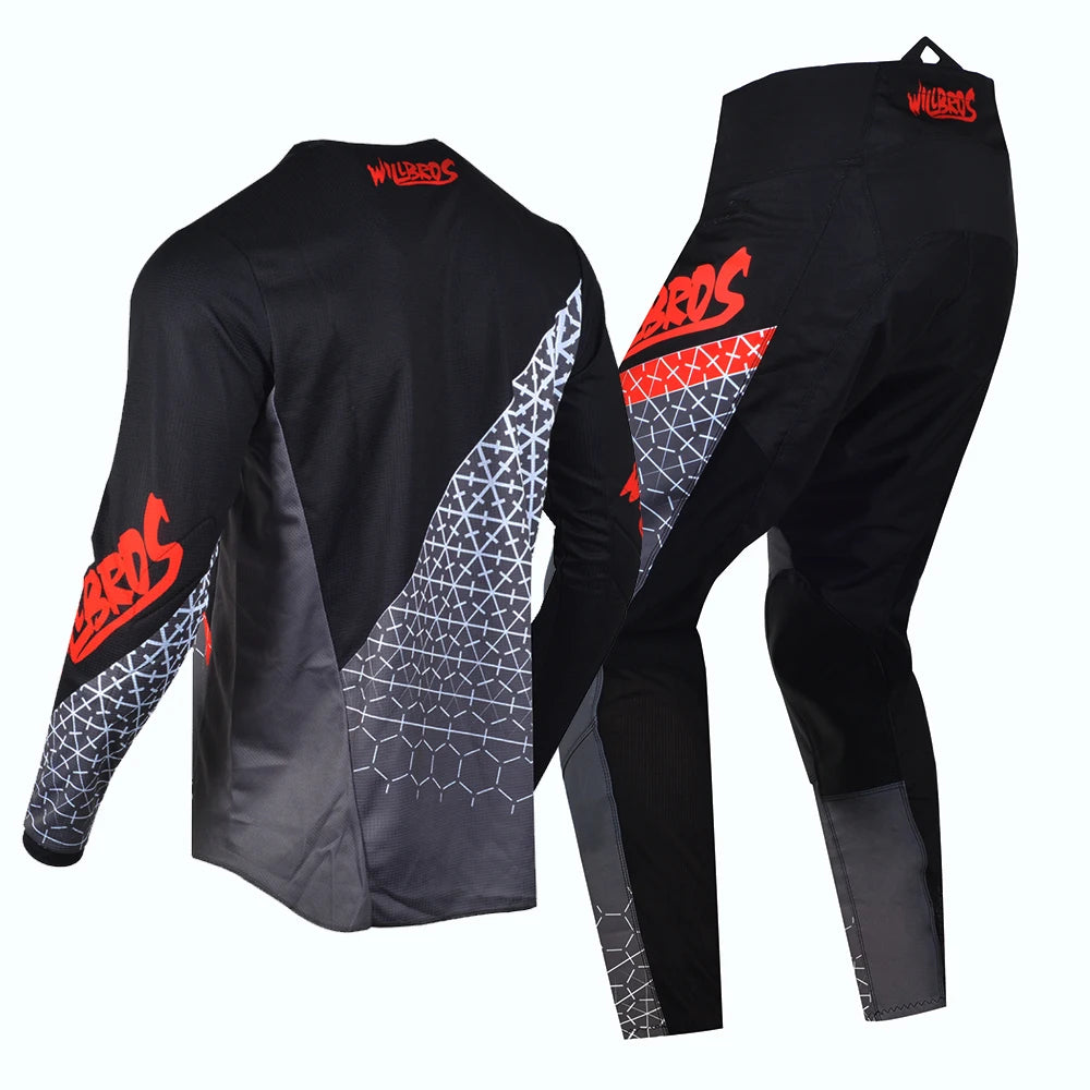 Willbros MX Motocross Jersey Pants Set Offroad Dirt Bike Enduro MTB BMX SX Racing Suit Gear Combo