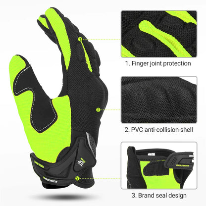 Motorcycle Gloves Moto Touch Screen Breathable Powered Motorbike Racing Riding Bicycle Protective Gloves Summer Men Cycl Gloves