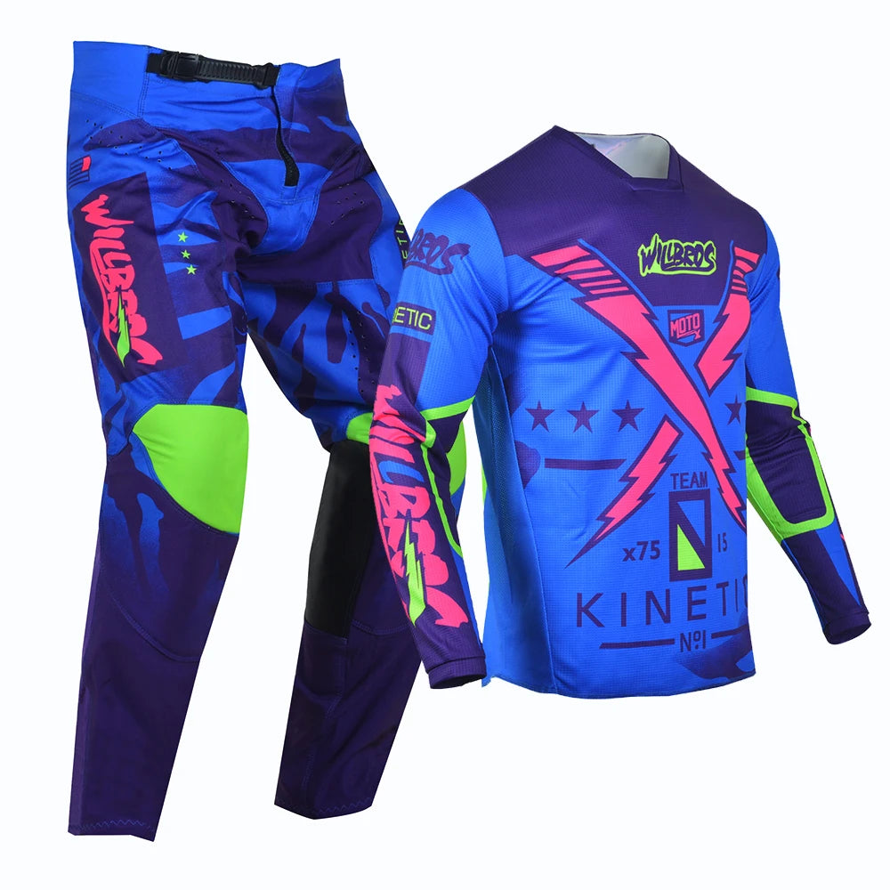 Willbros MX Motocross Jersey Pants Set Offroad Dirt Bike Enduro MTB BMX SX Racing Suit Gear Combo