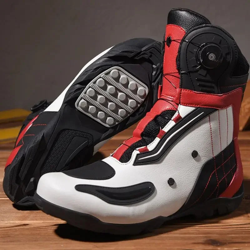 Motorcycle shoes, motorcycle riding shoes, men's riders, all-season sneakers, racing high-top motorcycle equipment