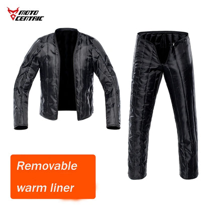 MOTOCENTRIC Motorcycle Pants Winter Warm Motorbike Trousers Knee Protective Pads Cycling Biker Waterproof Moto Pants Windproof