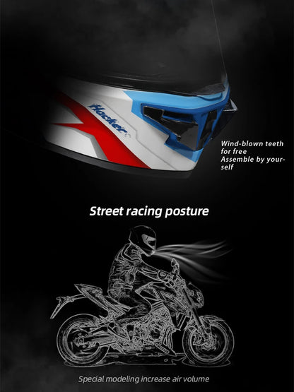 Cyril Full Face Helmet Motorcycle DOT Certified Safety Comfortable Breathable Sun Visor Racing Sports Helmets