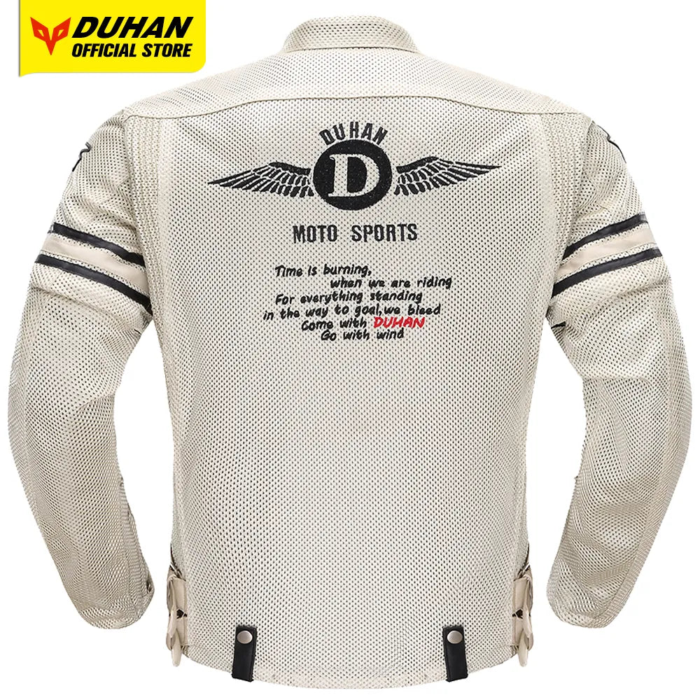 DUHAN Motorcycle Jacket Men Motorcycle Armor Protector DUHAN Pants Moto Cycling Jacket Motocross Chaqueta Summer Riding Clothes