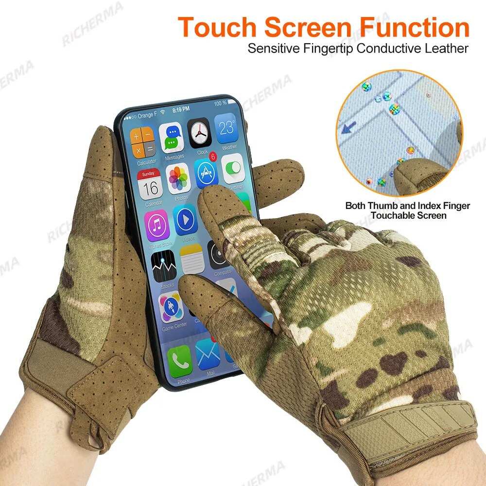 Summer Motorcycle Gloves Breathable Touch Screen Motorbike Biker Riding Protective Gear Anti-skid Tactical Gloves Men Women