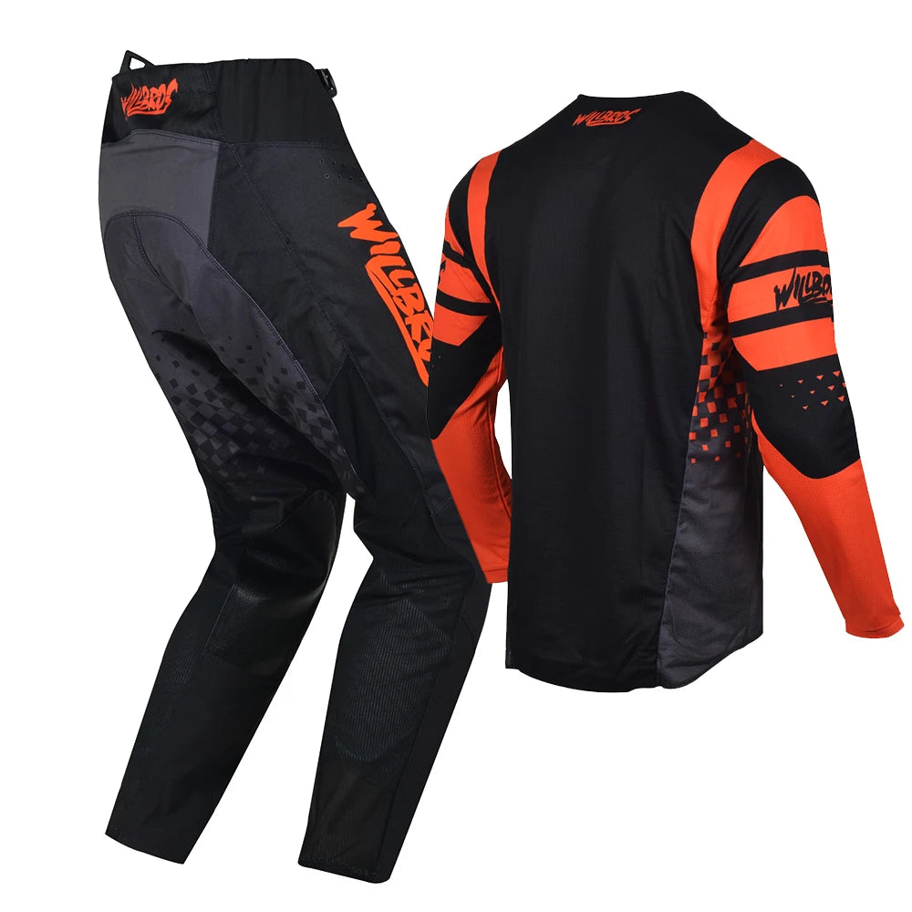 Willbros MX Motocross Jersey Pants Set Offroad Dirt Bike Enduro MTB BMX SX Racing Suit Gear Combo