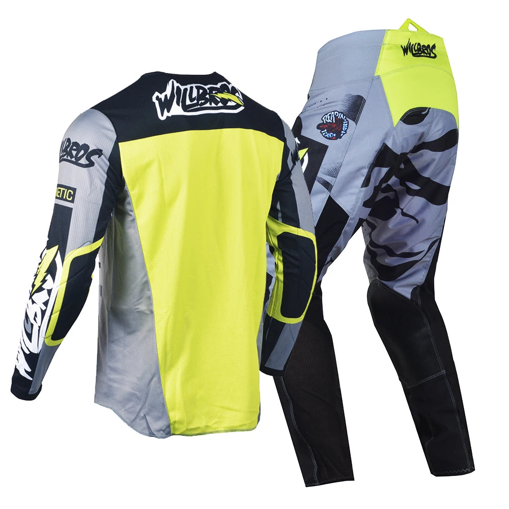 Willbros MX Motocross Jersey Pants Set Offroad Dirt Bike Enduro MTB BMX SX Racing Suit Gear Combo