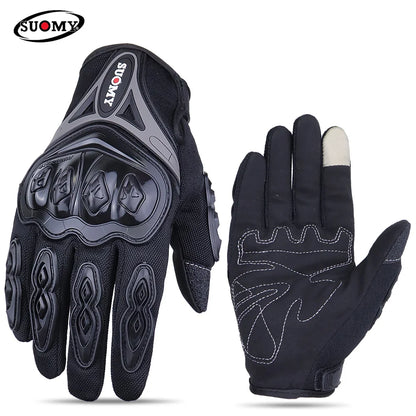 SUOMY Summer Motorcycle Gloves Breathable Touch Screen Motorcycle Gloves Off-road Motocross Protective Gloves Anti-drop Guantes