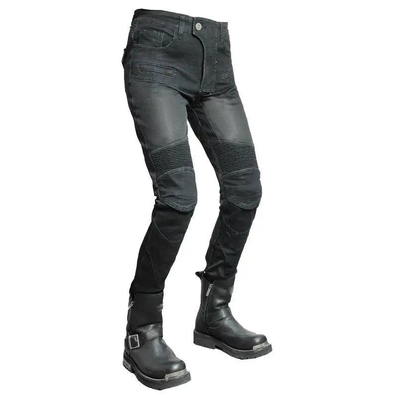 Motorcycle Pants Pantalon Moto Jeans PK719 Woman Boyfriends Motorcycle Leisure Women's Jeans Riding High Waist Jeans Gears