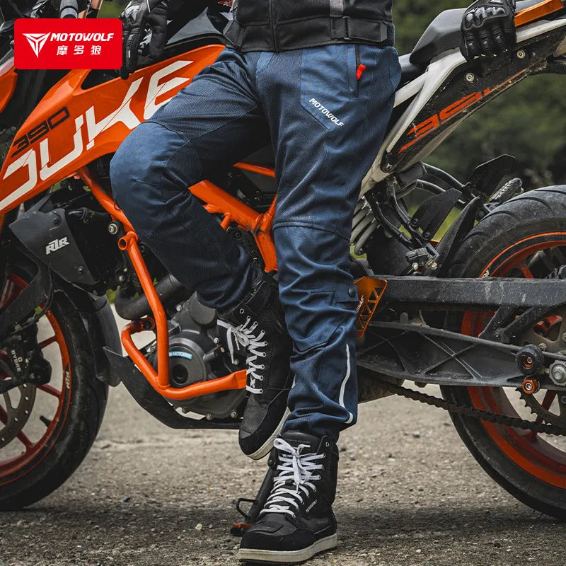 Motorcycle Pants Men Moto Protective Gear Riding Touring Trousers Motocross Pants Pantalon Moto Pants With Hip and Knee Gears