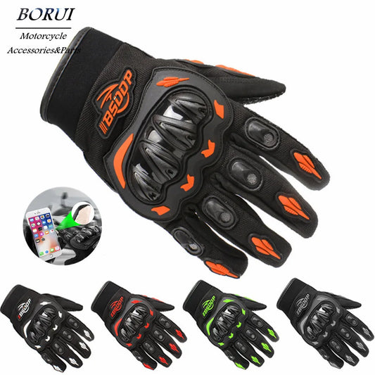 Summer Motorcycle Gloves Breathable Full Finger Guantes Luvas Outdoor Sports Protection Waterproof Racing Riding Accessories